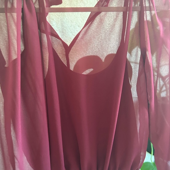 Forever 21 burgundy bodysuit - Picture 2 of 4